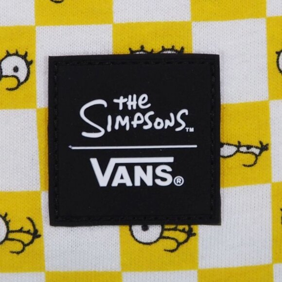 Vans x The Simpsons Checkerboard Shirt Women's S Yellow / White - Picture 5 of 11